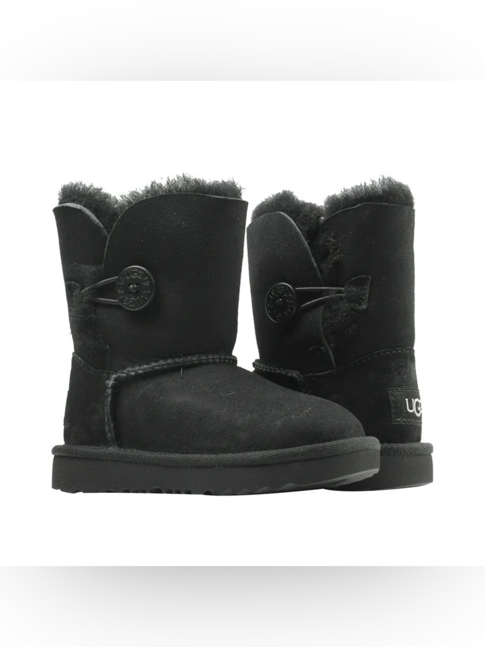 UGG Bailey Button Shearling Toddler Boots size 6